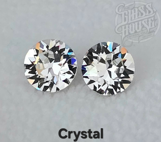 6mm Bright Gold Solitaire Earrings