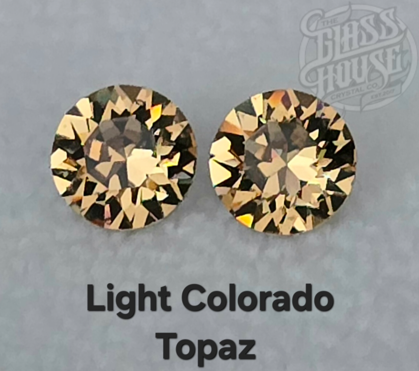 6mm Bright Gold Solitaire Earrings