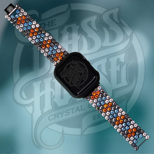 Designer Collection - Orange and Aqua Argyle